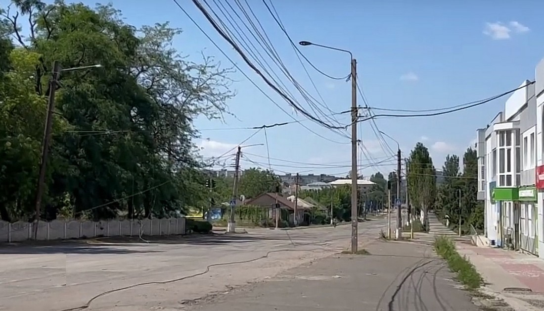 Въезд в Лисичанск в августе 2025 года.