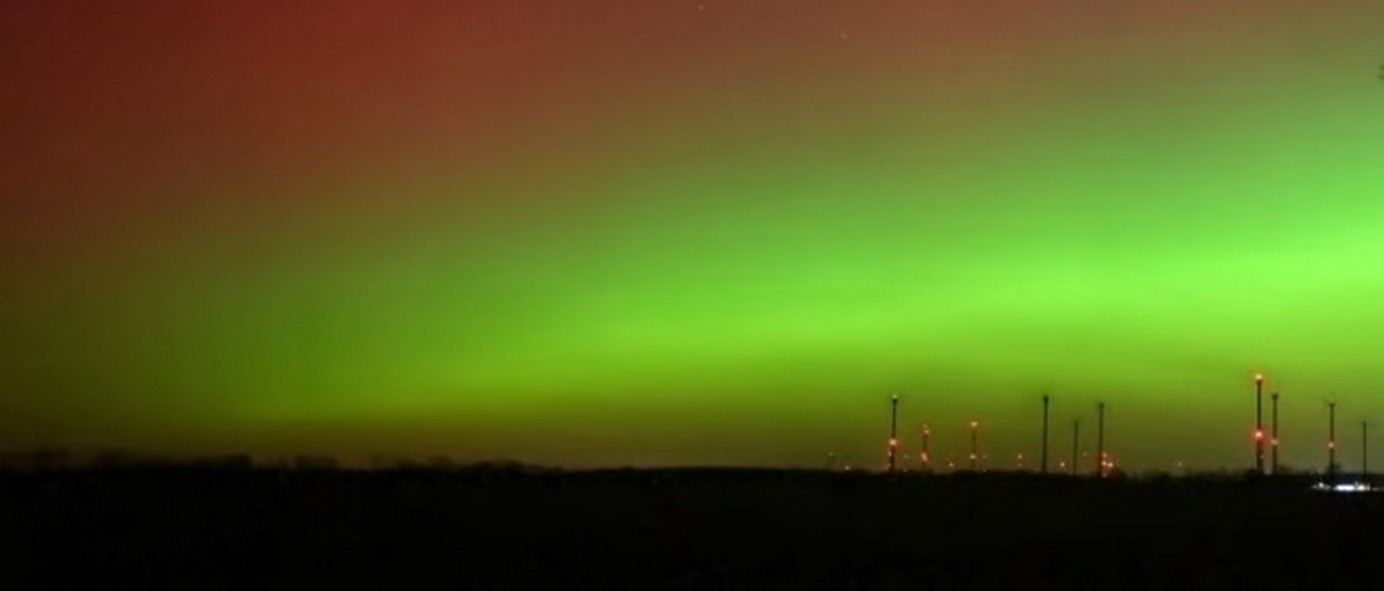 Северное - полярное сияние в ЛНР 20 января.