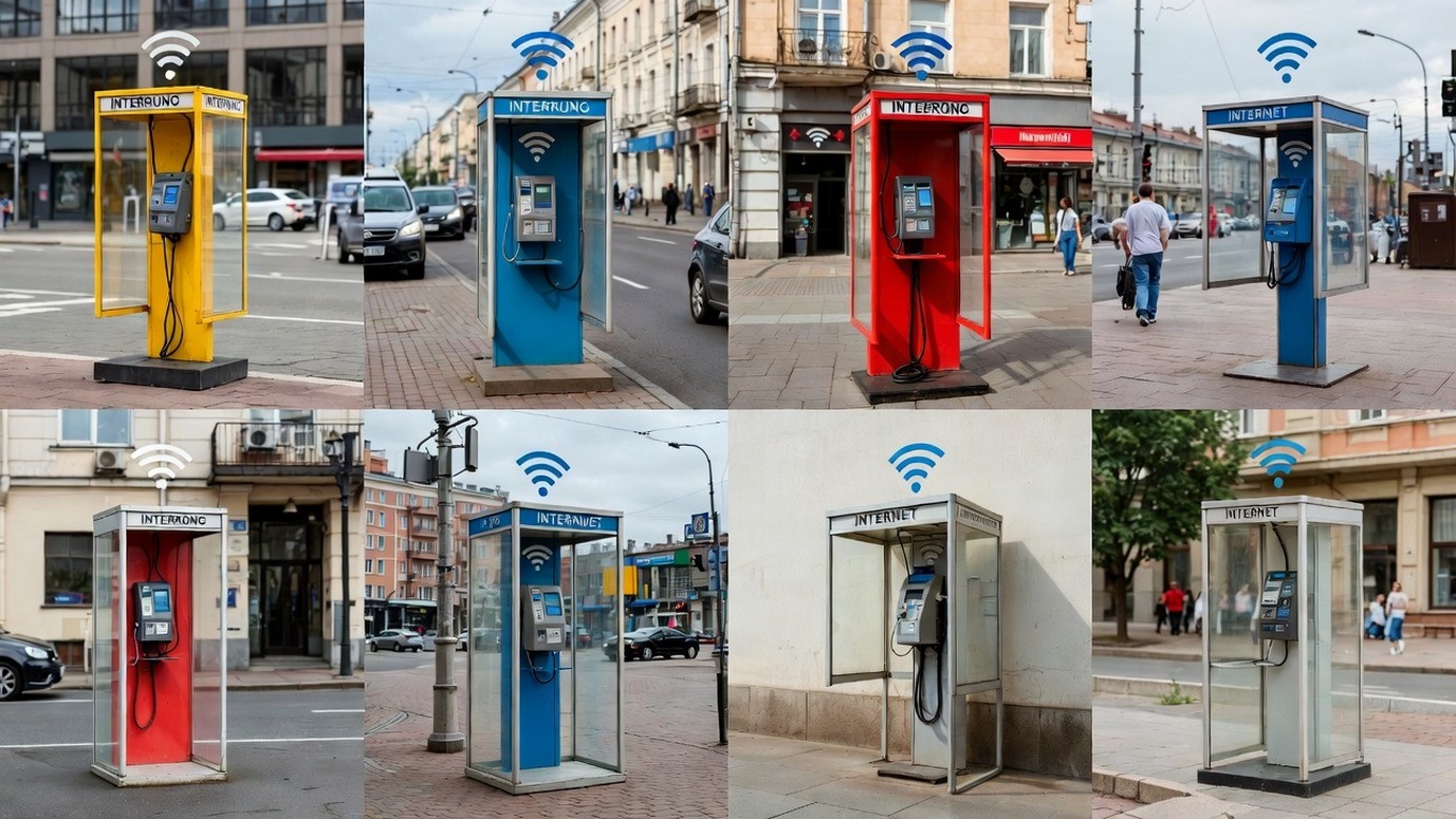 Телефонные будки с интернетом: А вот за рубежом старые будки превратили в хабы.